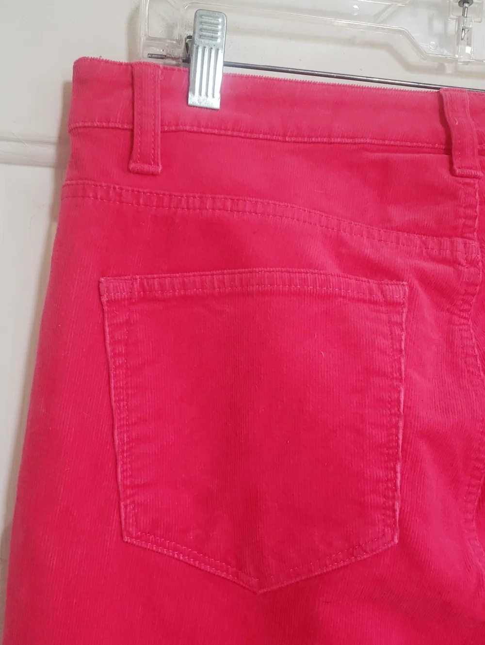 TALBOTS Corduroy Straight Leg Pant Barbie Pink 8P | PETITE - Picture 9 of 14